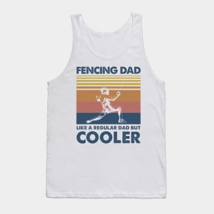 Fencing Dad Vintage Gift Father's Day Tank Top